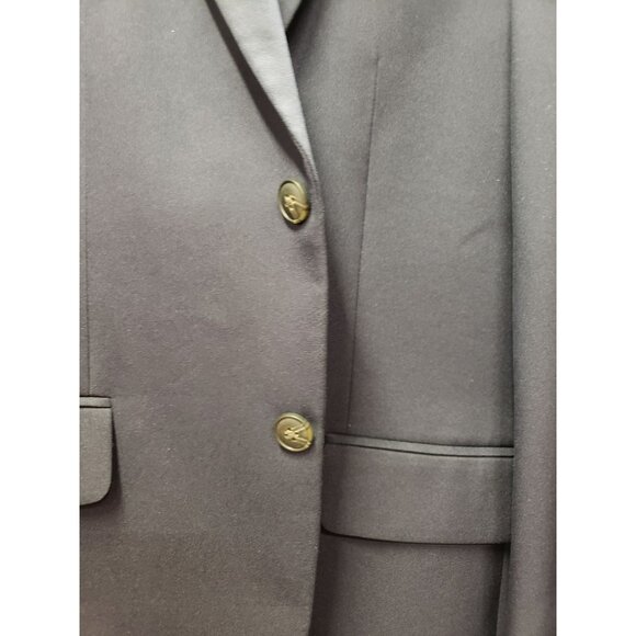 Haggar Active Series Blazer 42R Navy Tailored Fit Polyester Blend Double Vent - Picture 8 of 12